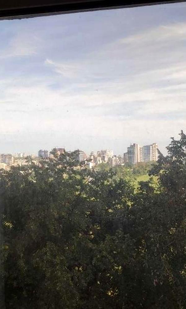 Clean bright apartment with panoramic view of Kyiv center and Protasiv Yar ski slope