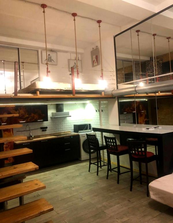 Two-level loft apartment near Arkadiysky Palace