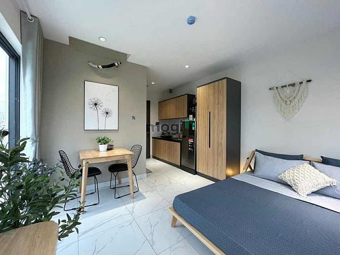 Studio Apartment with Balcony in District 2, Modern Design