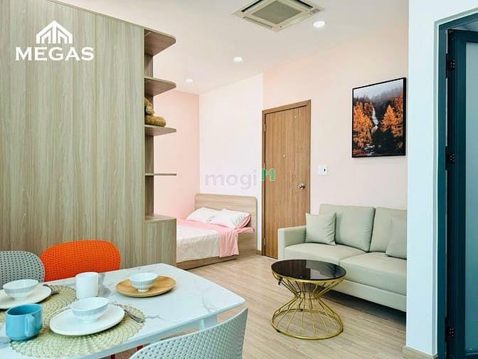 Modern Studio Apartment with Full Furniture and Glass View