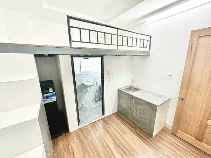 Modern Studio with Loft Bed and Air Conditioning