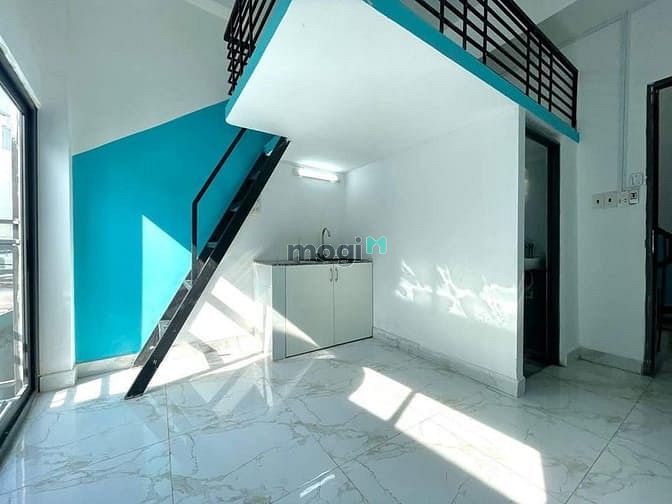 Modern Loft Studio with Marble Floors