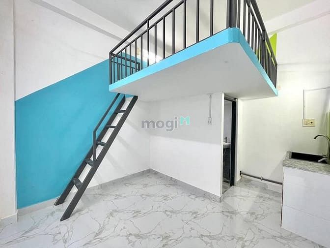 Modern Loft Studio with Marble Floors