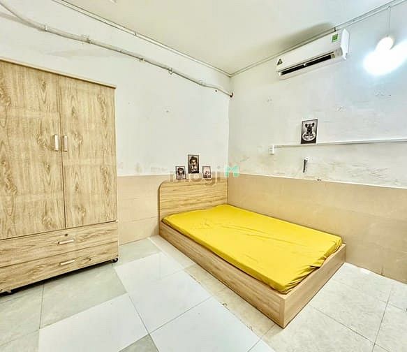 Modern Room with AC and Fridge in Go Vap