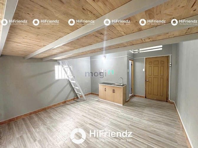 Cozy Loft-Style Room with Wooden Ceiling and Private Amenities