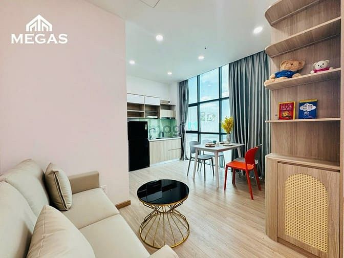 Modern Studio Apartment with Full Furniture and Glass View