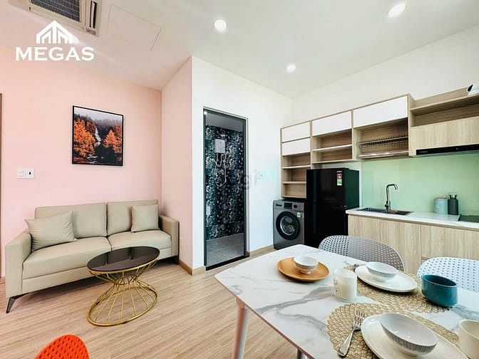 Modern Studio Apartment with Full Furniture and Glass View
