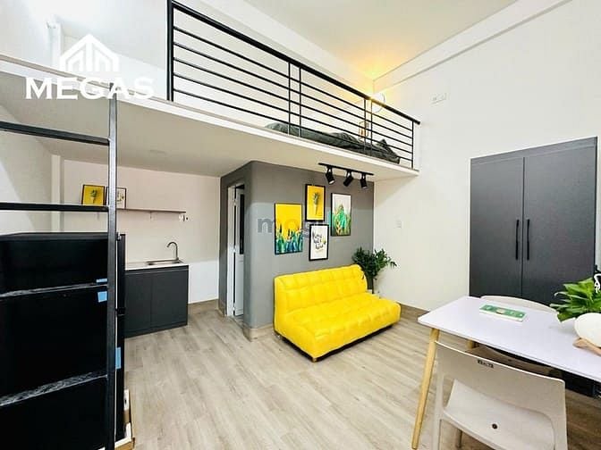 Fully Furnished Loft-Style Studio Apartment with High Ceiling near FPT University