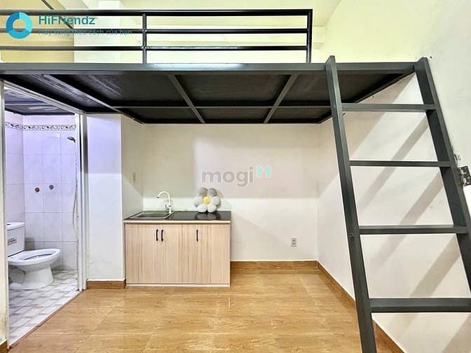 Compact Studio Apartment with Loft Bed in Tan Phu District