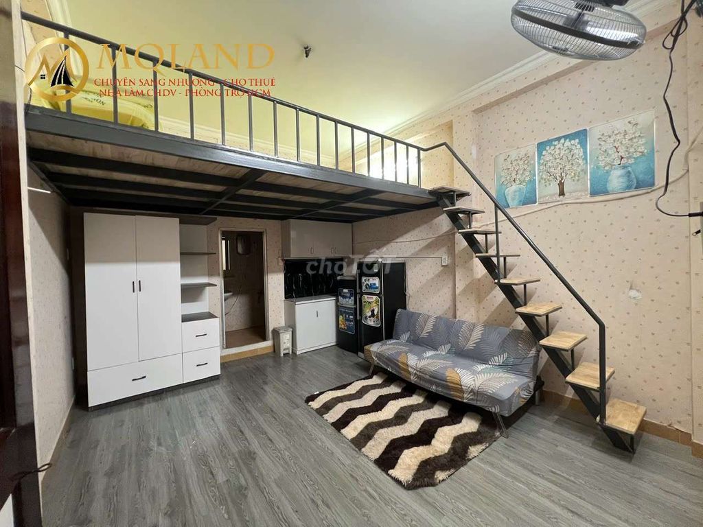 Modern Studio Apartment with Loft Design