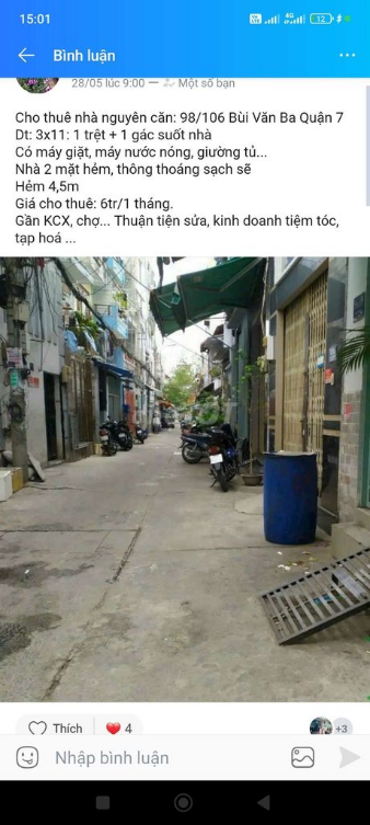 2-Story House in Quiet Alley, Suitable for Small Business