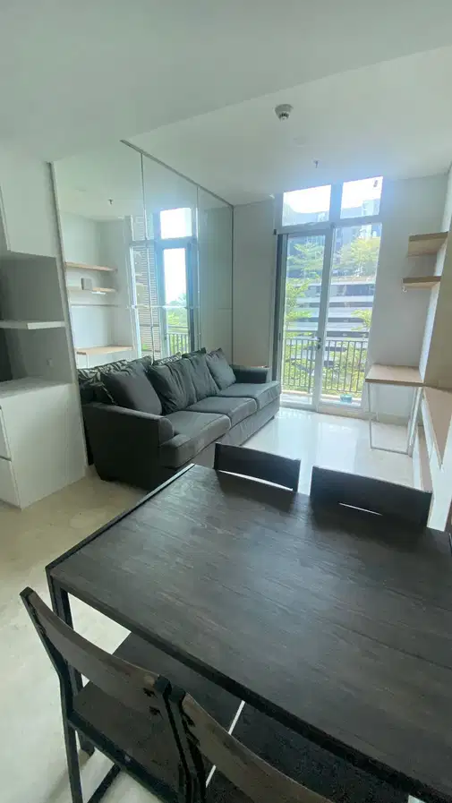 2-комнатная меблированная квартира в Puri Orchard с видом на город