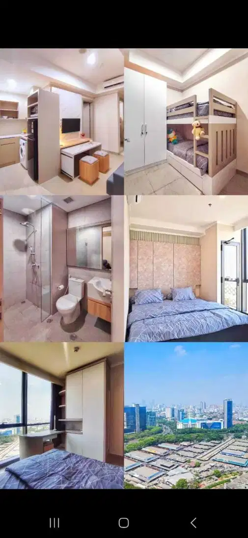 Modern Furnished 2BR Apartment in Menara Jakarta Kemayoran