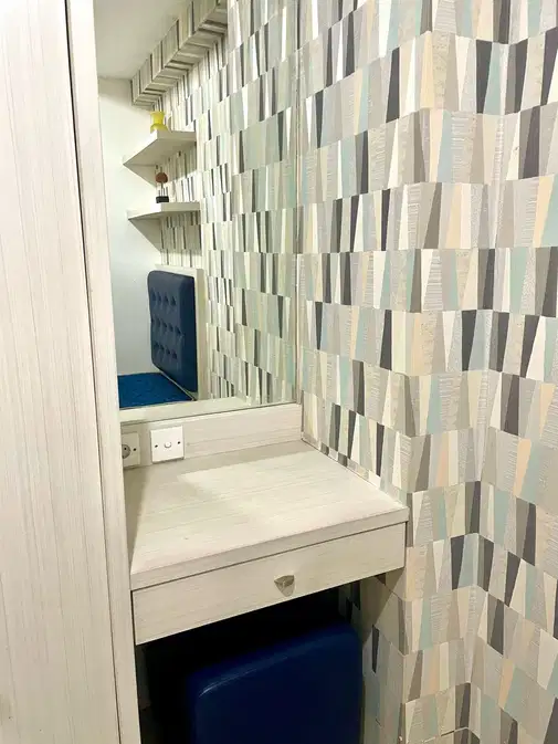 Bassura City Superblok-тегі жиһазбен жабдықталған 2 бөлмелі пәтер