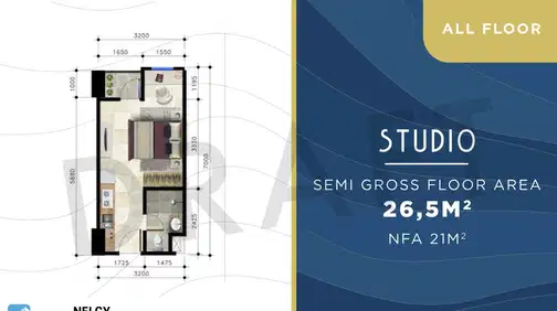 Studio Apartment with Comprehensive Facilities