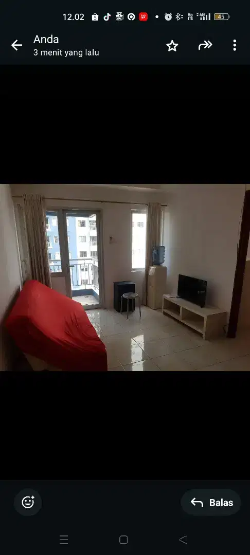 Di Sewakan Apartemen Sudirman park 1 kamar furnish Nego