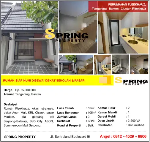 Modern Compact House Near Cisauk Station, Tangerang BSD