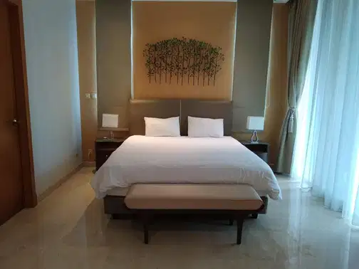 Sudirman Residence-тегі жеке лифті бар кең 3 бөлмелі пәтер