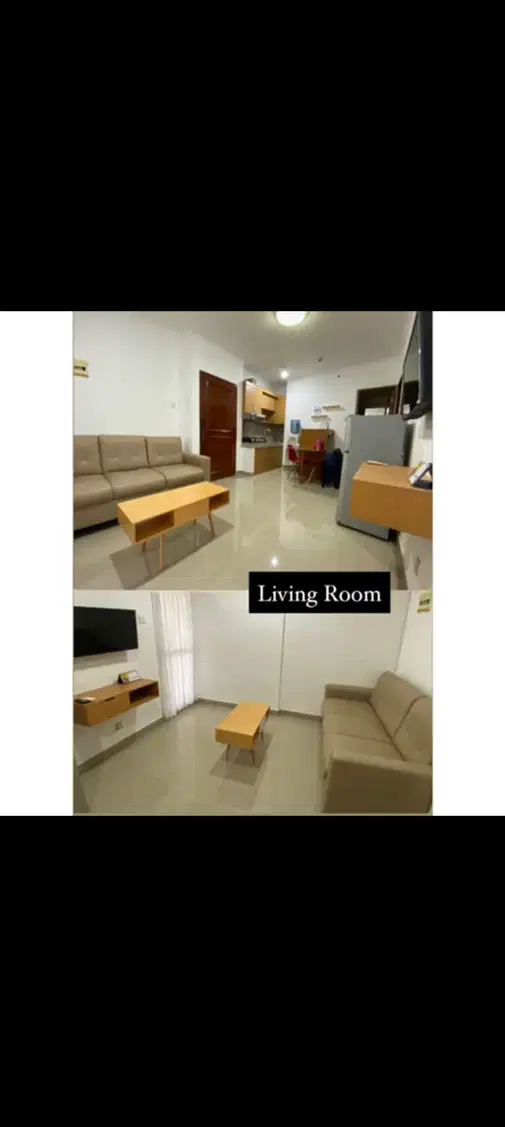 Апартаменты Mediterania Gajah Mada - 2 спальни, полностью меблированы