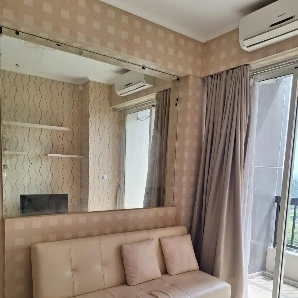 Furnished 1BR Apartment Near Binus with Pool View