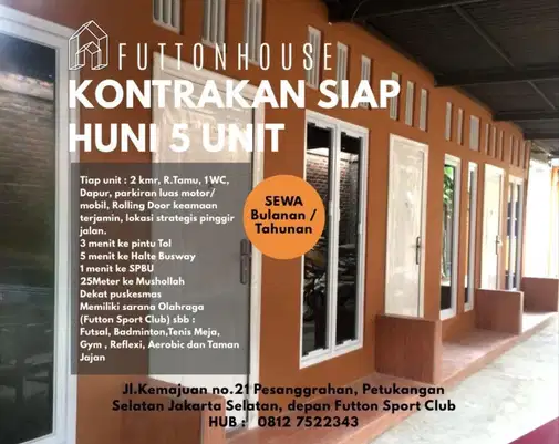 Futon House Kontrakkan - 5 готовых квартир рядом со спортивным клубом Futton