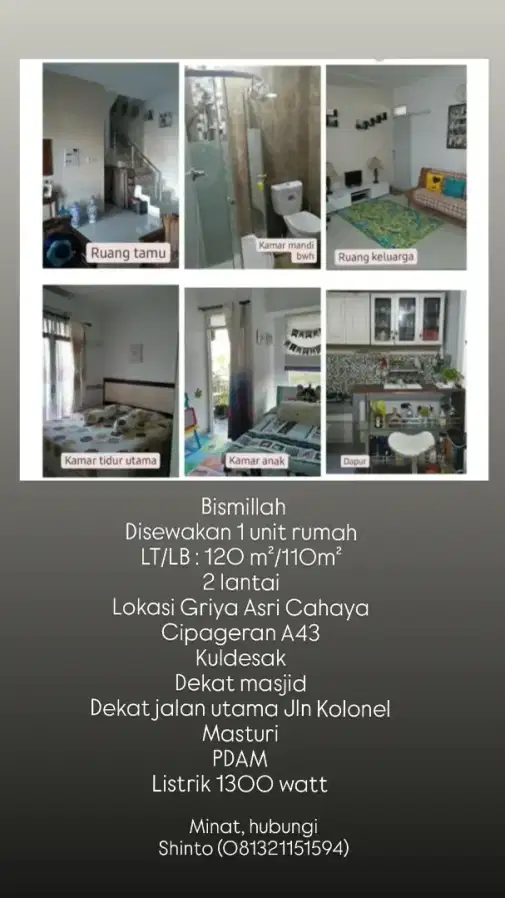 2-Story House Near Cimahi North Area with Fresh Air