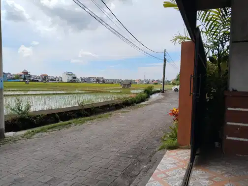 Large 2-Story House Near Bali Airport with Rice Field View
