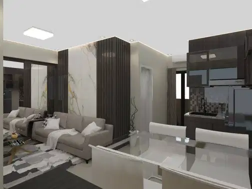 Modern Urban Apartment with Romantic Atmosphere