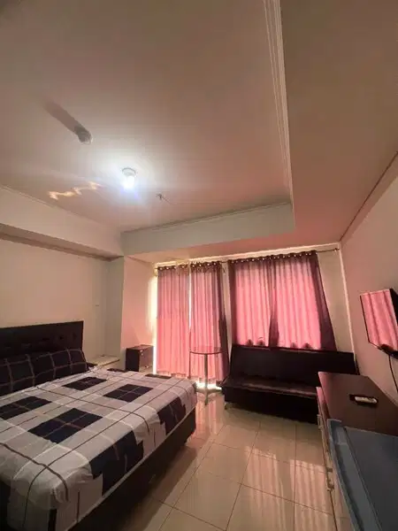 Studio Apartment at Royal Mediterania Garden - Fully Furnished Strategic Location