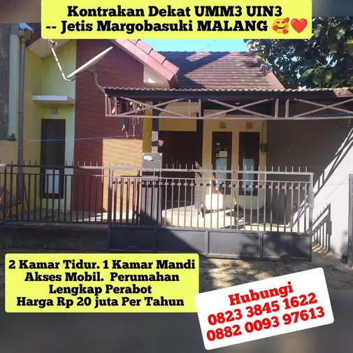 Kontrakan Dekat UMM3 UIN3 - Jetis Margobasuki MALANG