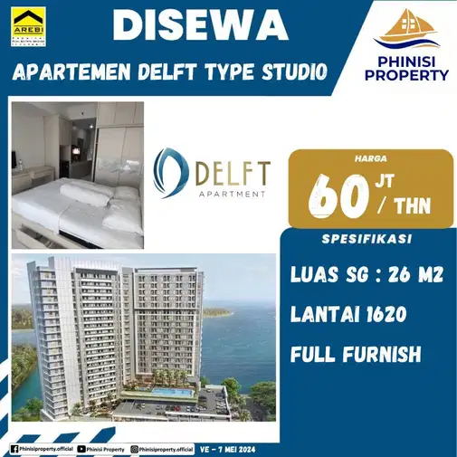 Furnished Studio Apartment with Sea View