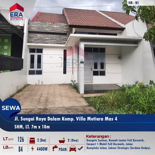 Rental House in Villa Mutiara Mas 4 Complex