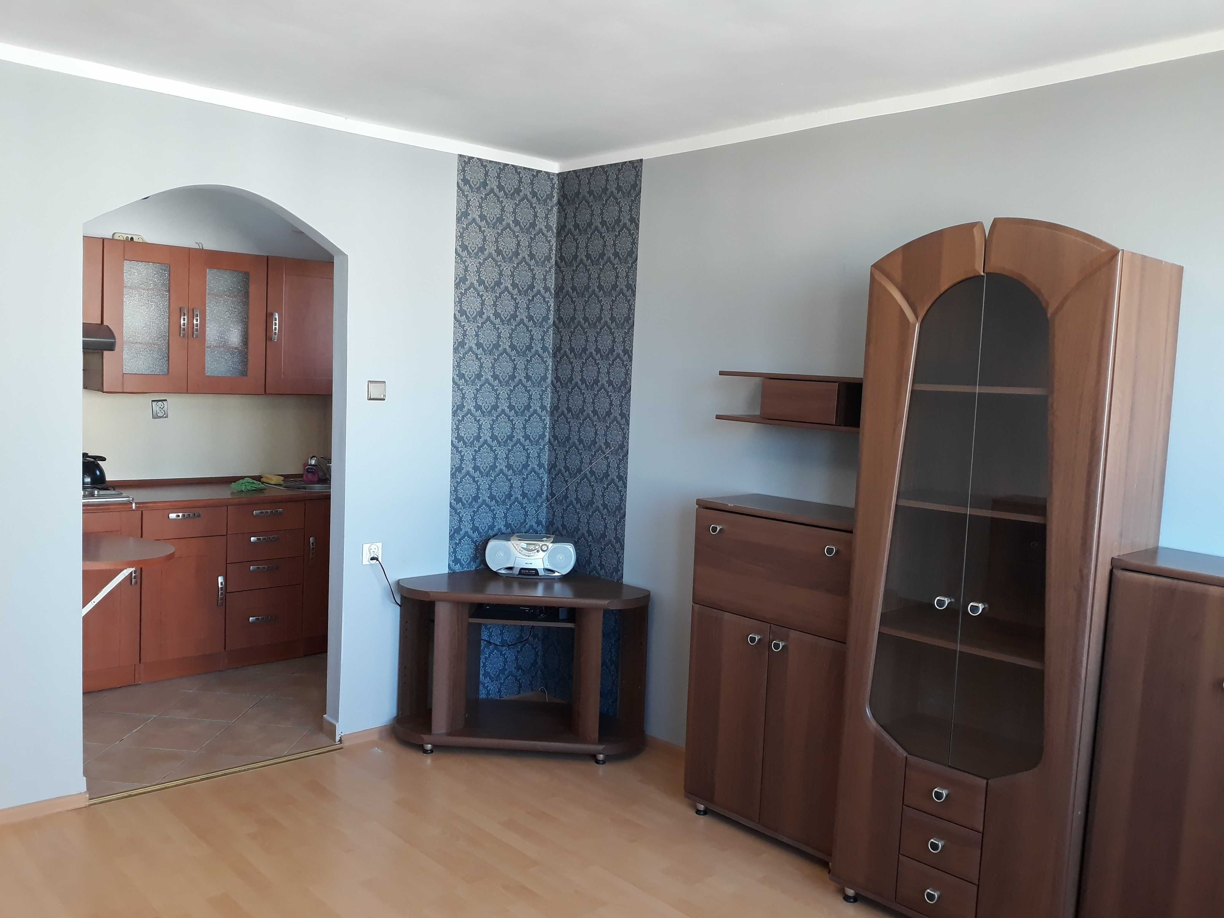 Sunny Furnished Studio Apartment in Szczecin with Balcony