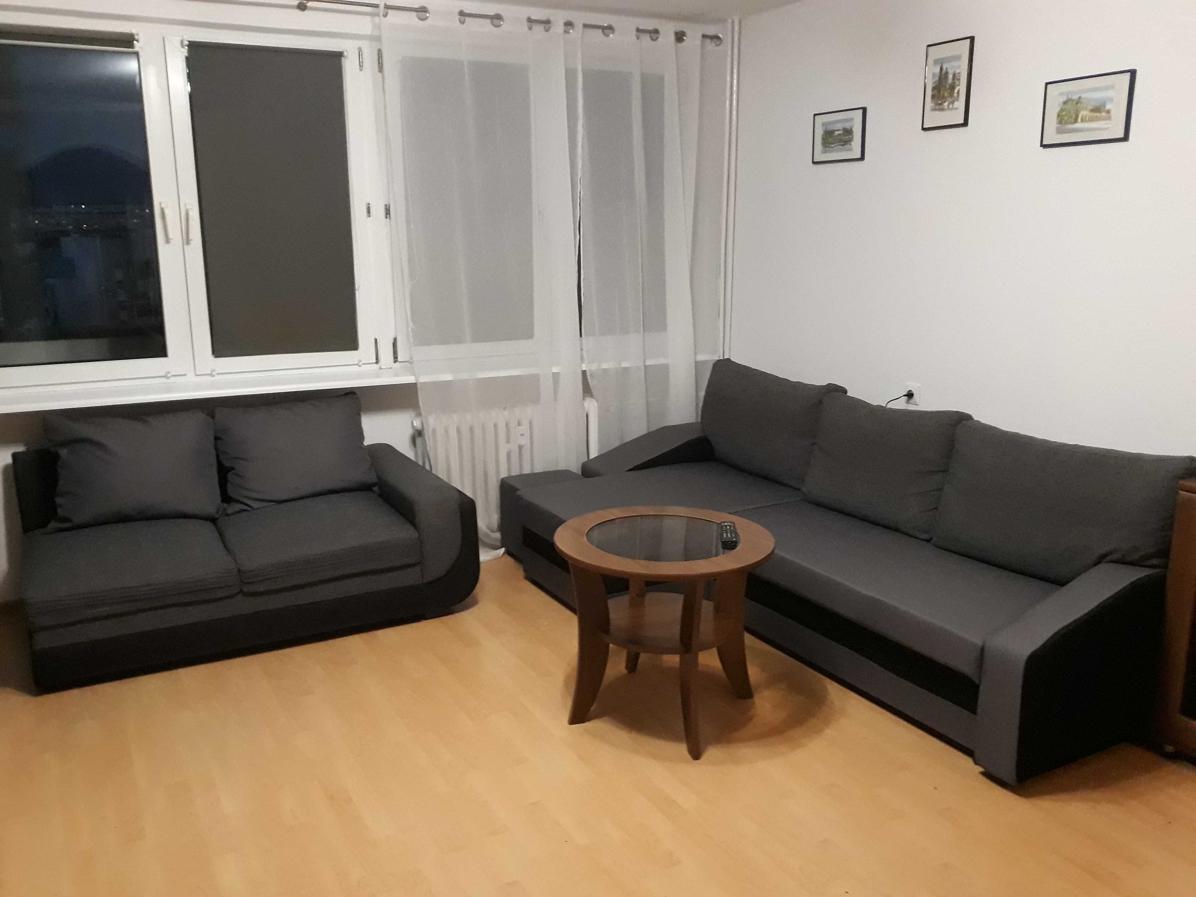 Sunny Furnished Studio Apartment in Szczecin with Balcony