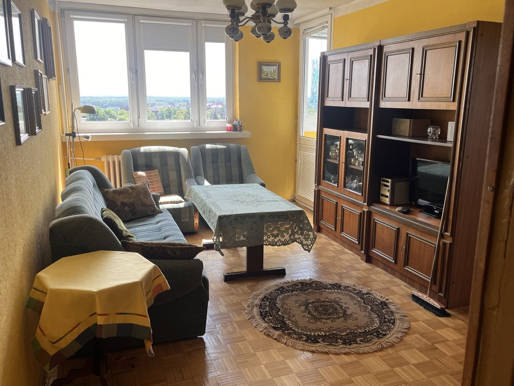 3-Room Apartment in Toruń Center, 8th Floor, Great Location