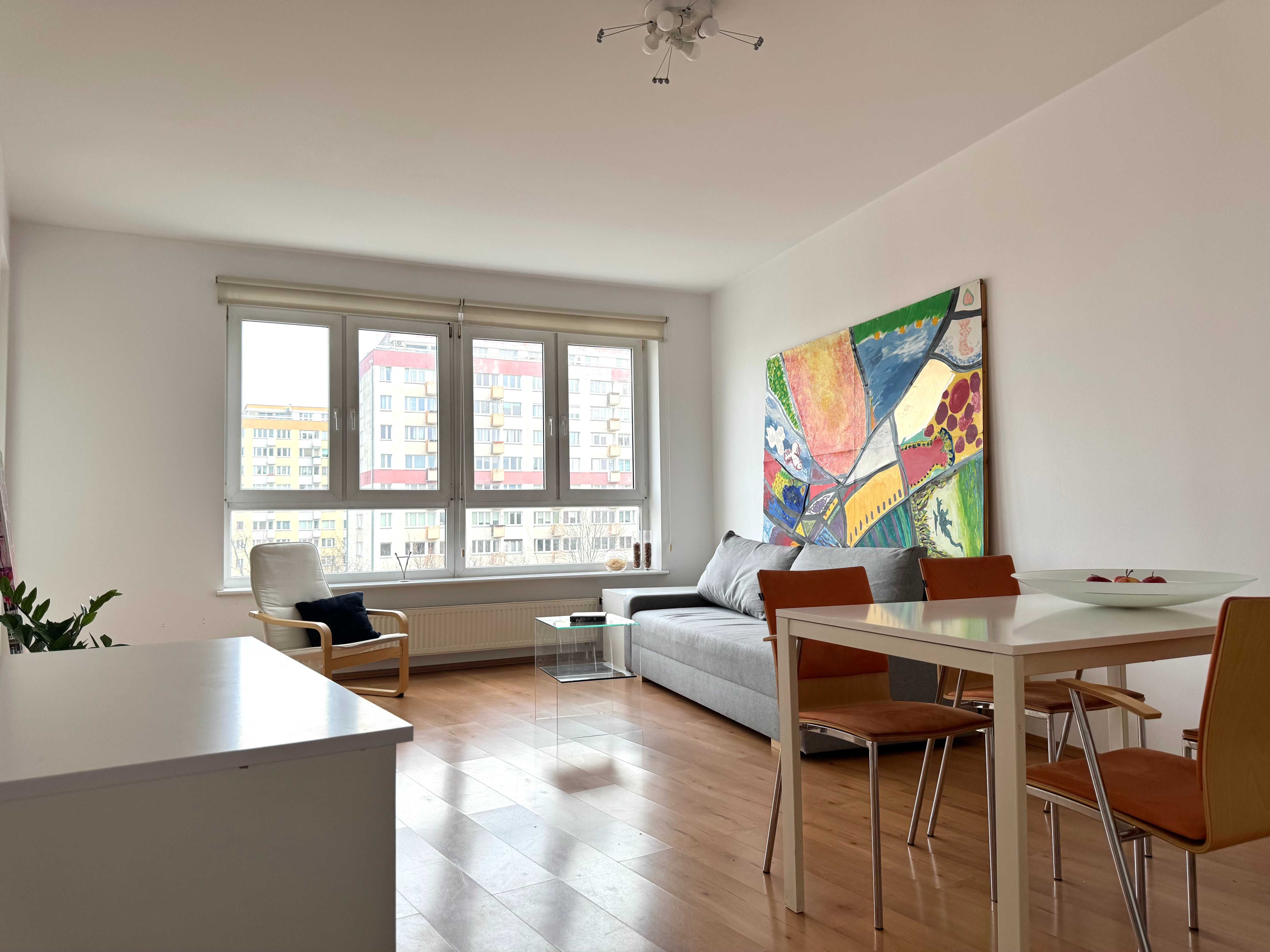 Spacious 3-Bedroom Apartment with Balcony in Mokotow