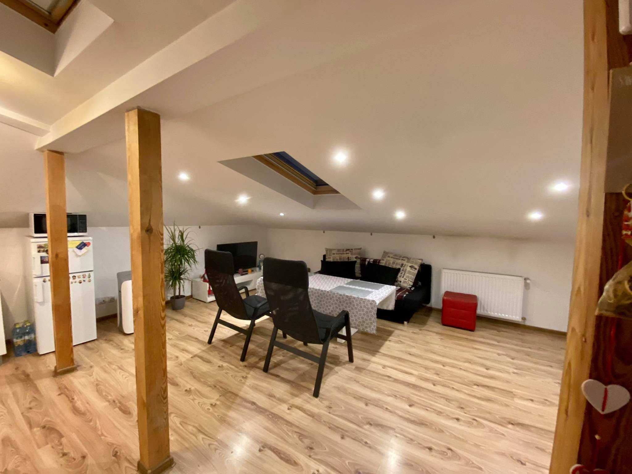 Modern 45m² Attic Apartment with Full Amenities