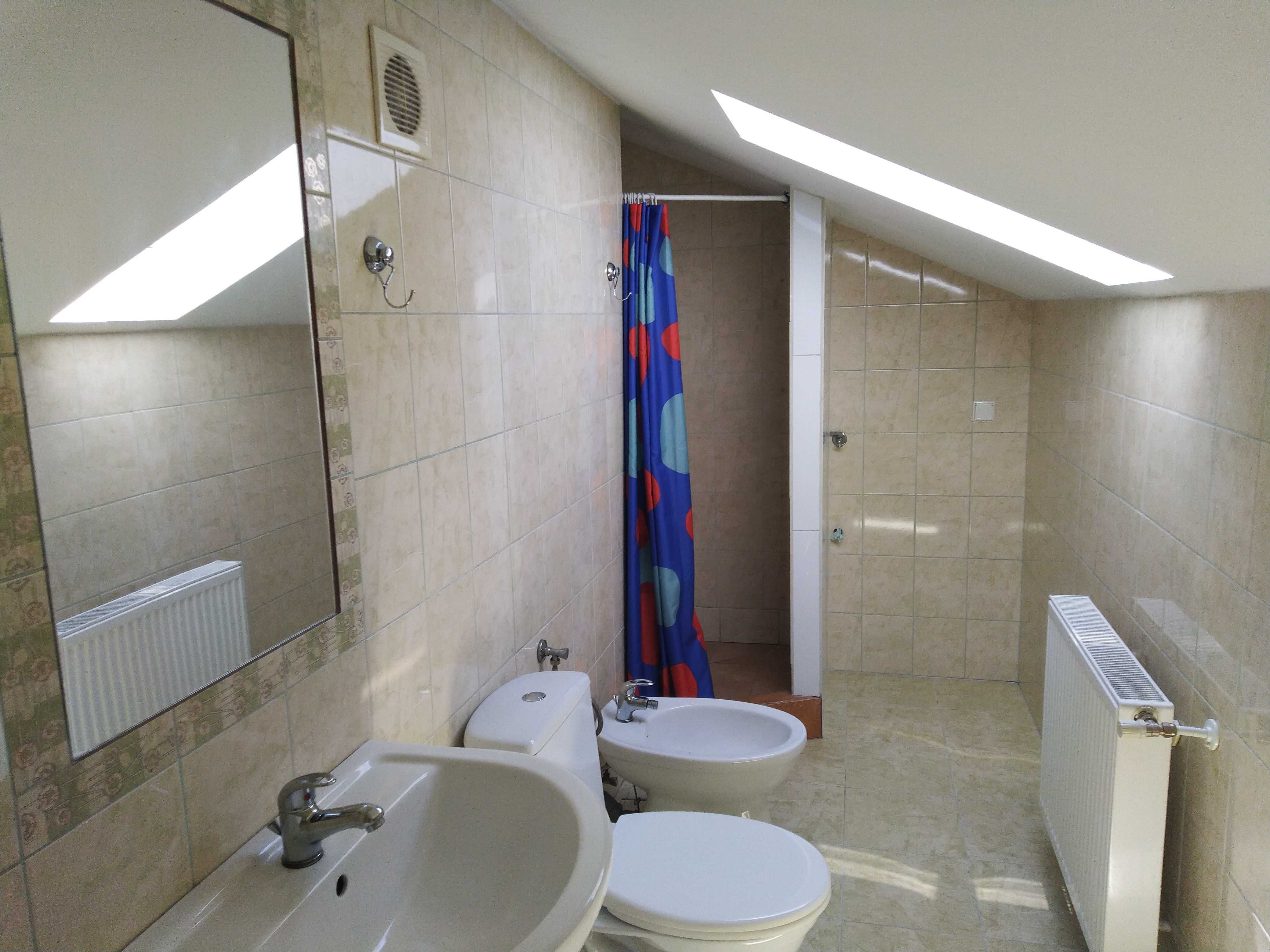 Уютная мансардная квартира в семейном доме, 40м², кухня, спальня, гостиная