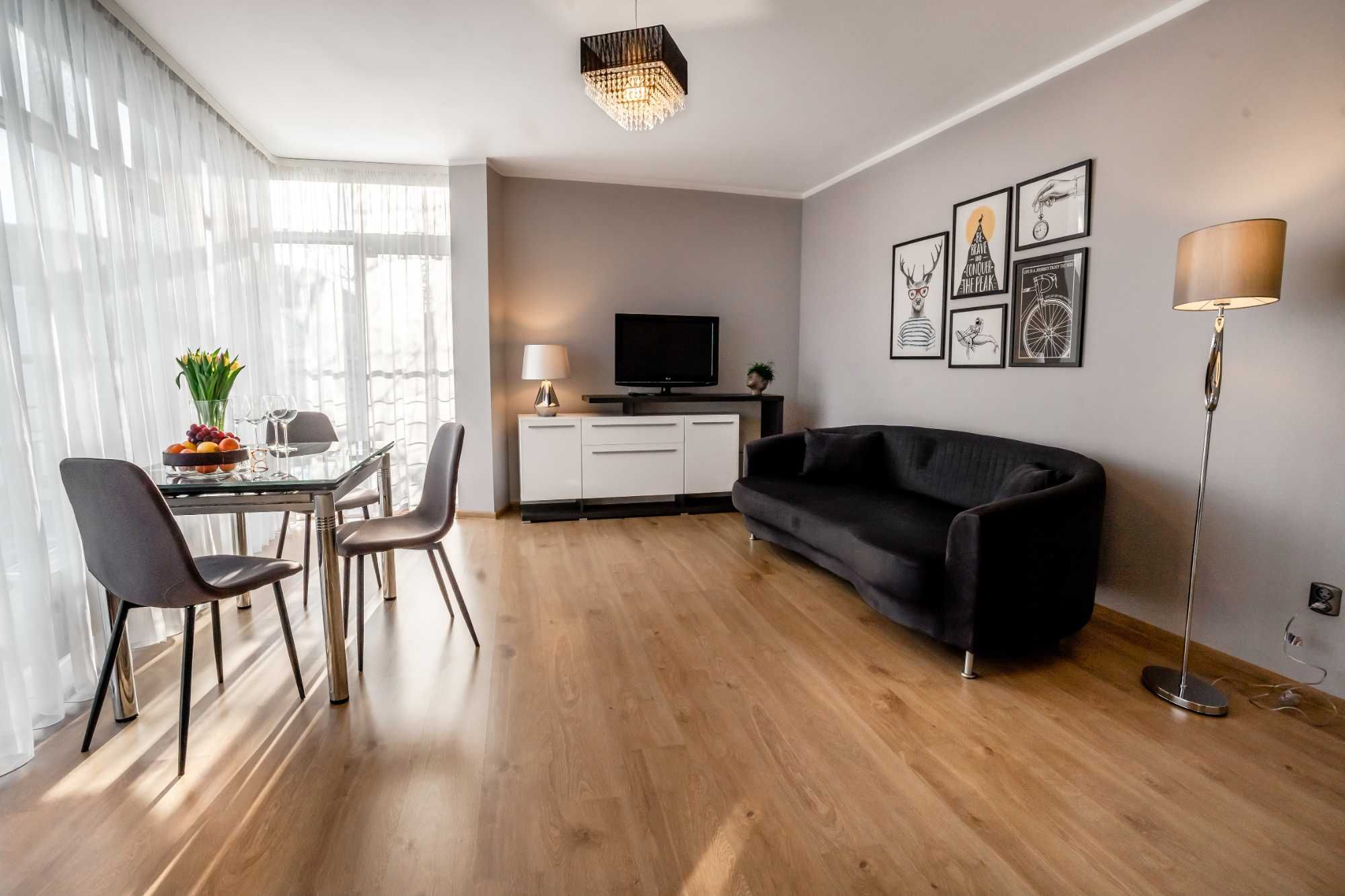 Two-room apartment in city center with designer interior