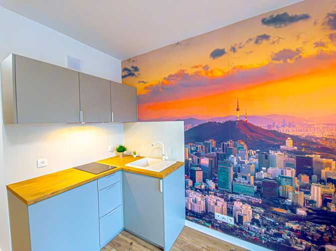 Compact Studio Apartment in Student District with City View