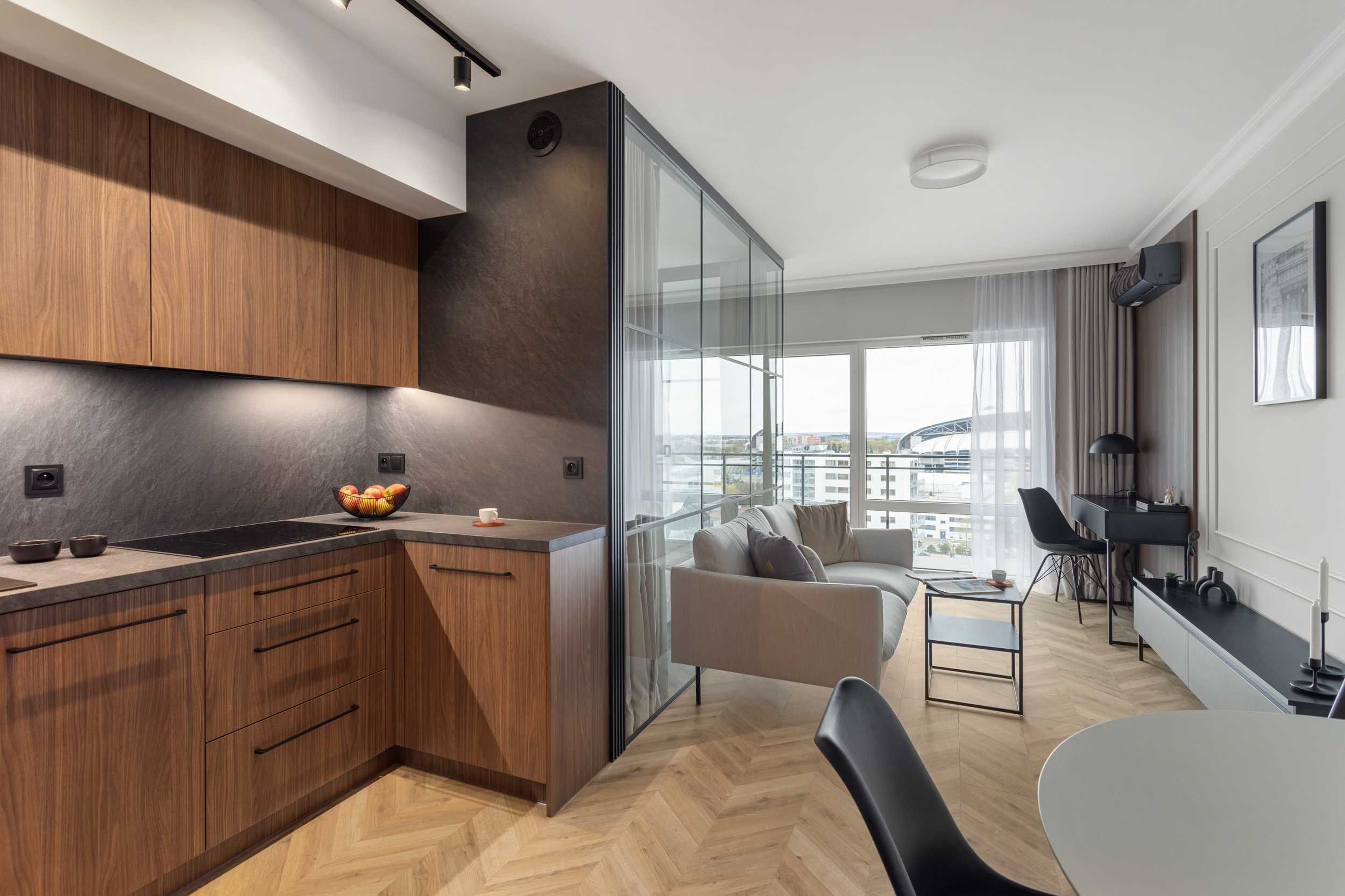 Modern 2-Room Apartment with Large Balcony near Lasek Marceliński