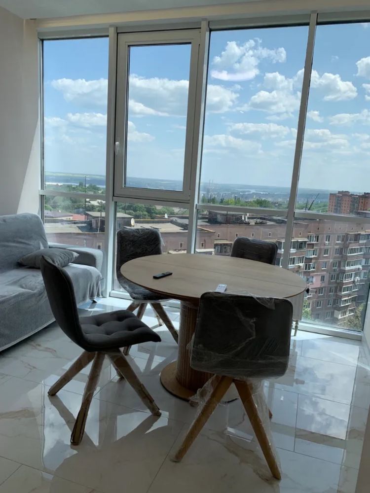 Comfort City Рыбинскийдегі қала көрінісі бар 2 бөлмелі пәтер
