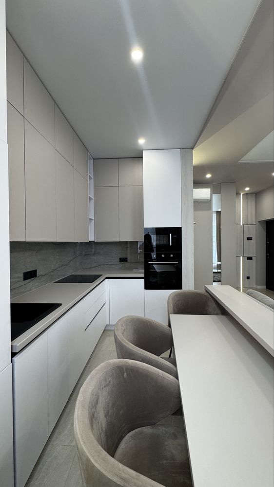 Spacious 2-room apartment with kitchen studio in Parus City complex