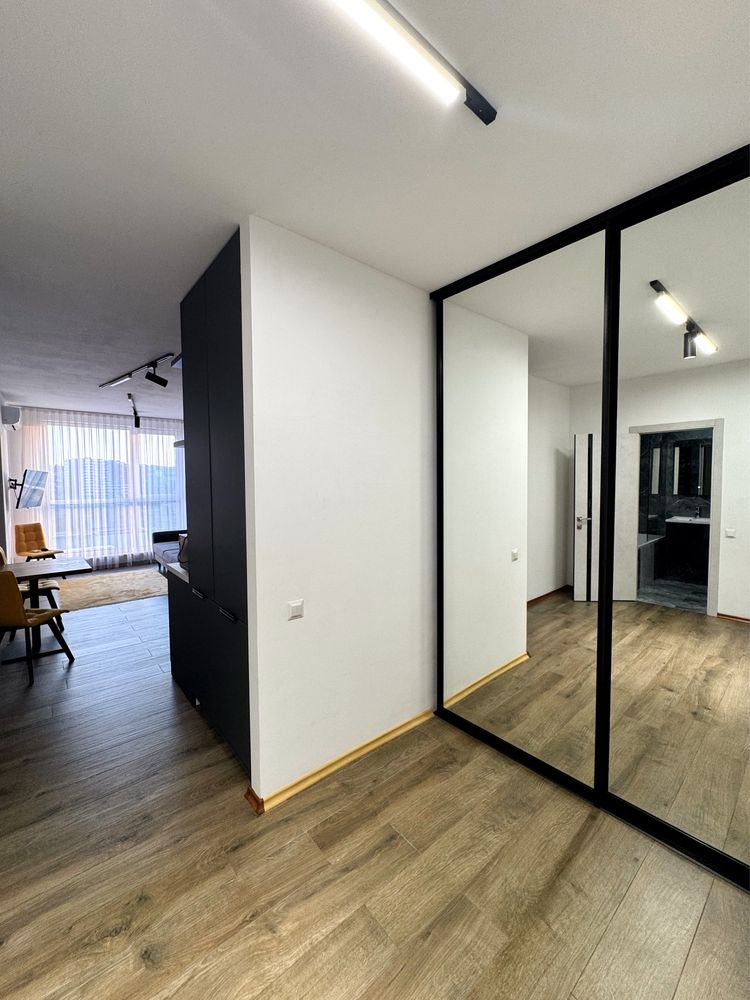 1-bedroom apartment with kitchen-living room in new building