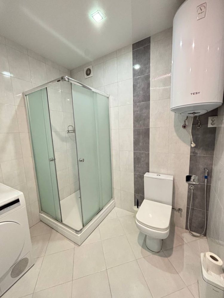 1-bedroom apartment with panoramic windows and balcony