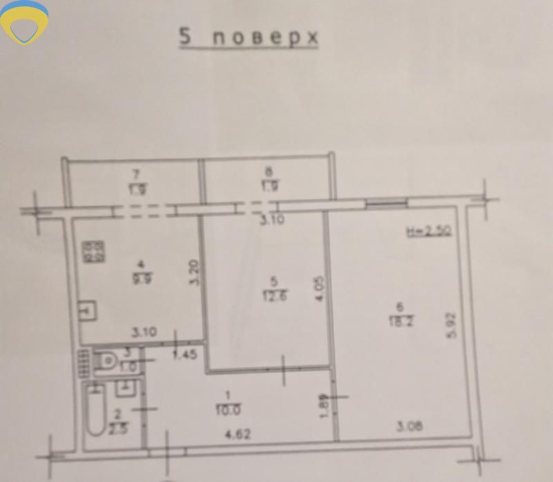 2-Room Apartment in Odessa, Tairova District, Near Sea