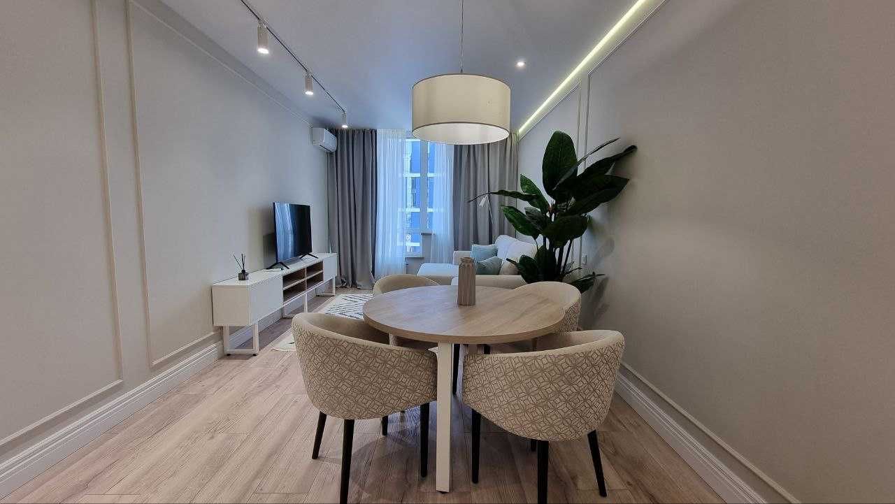 Modern apartment in new residential complex with designer renovation