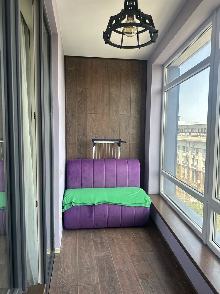 Two-room apartment in Parus Park complex with modern design and full furnishing