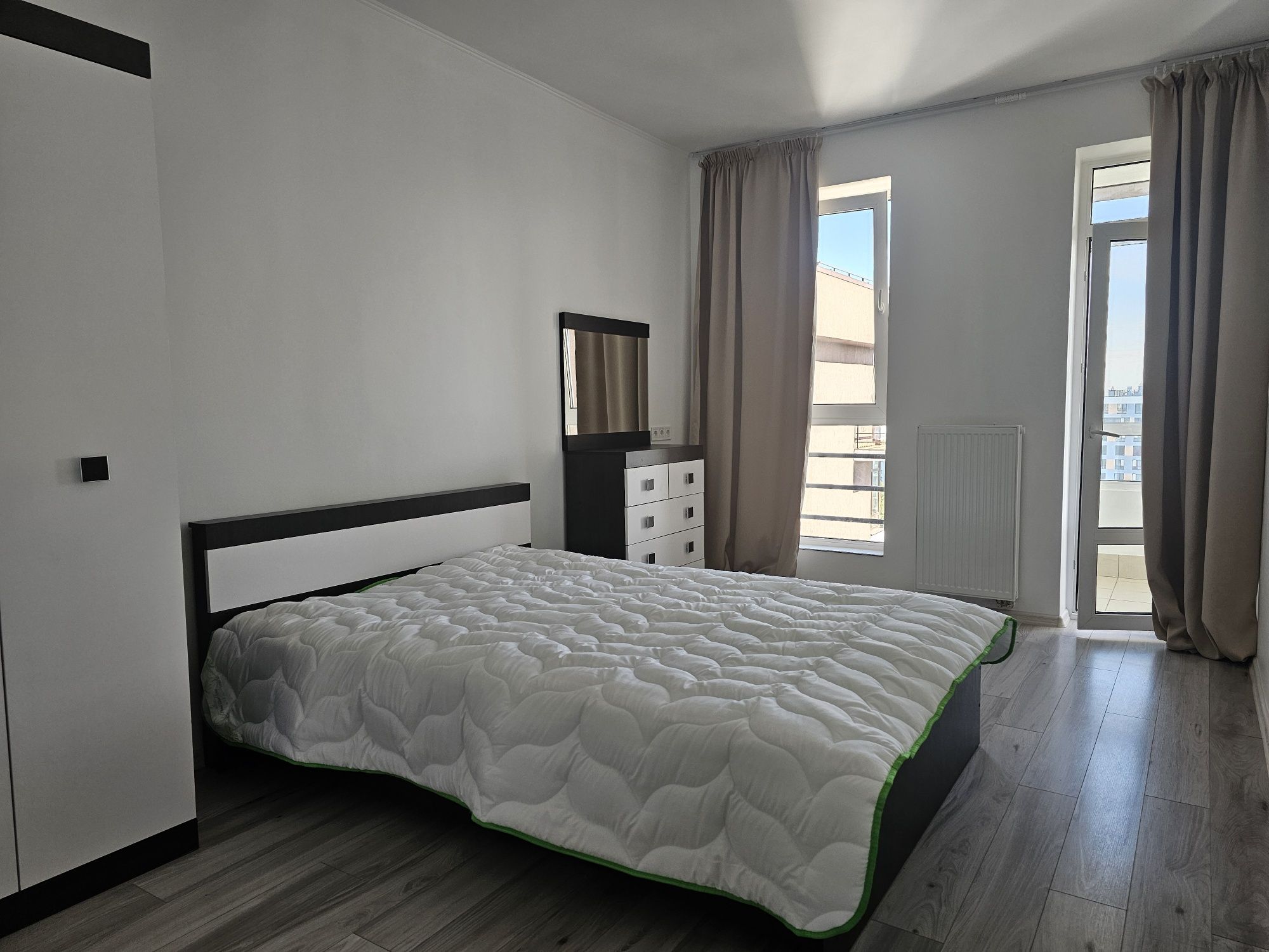 Two-room apartment for long-term rent, new building on Myska (Vrubel) Street