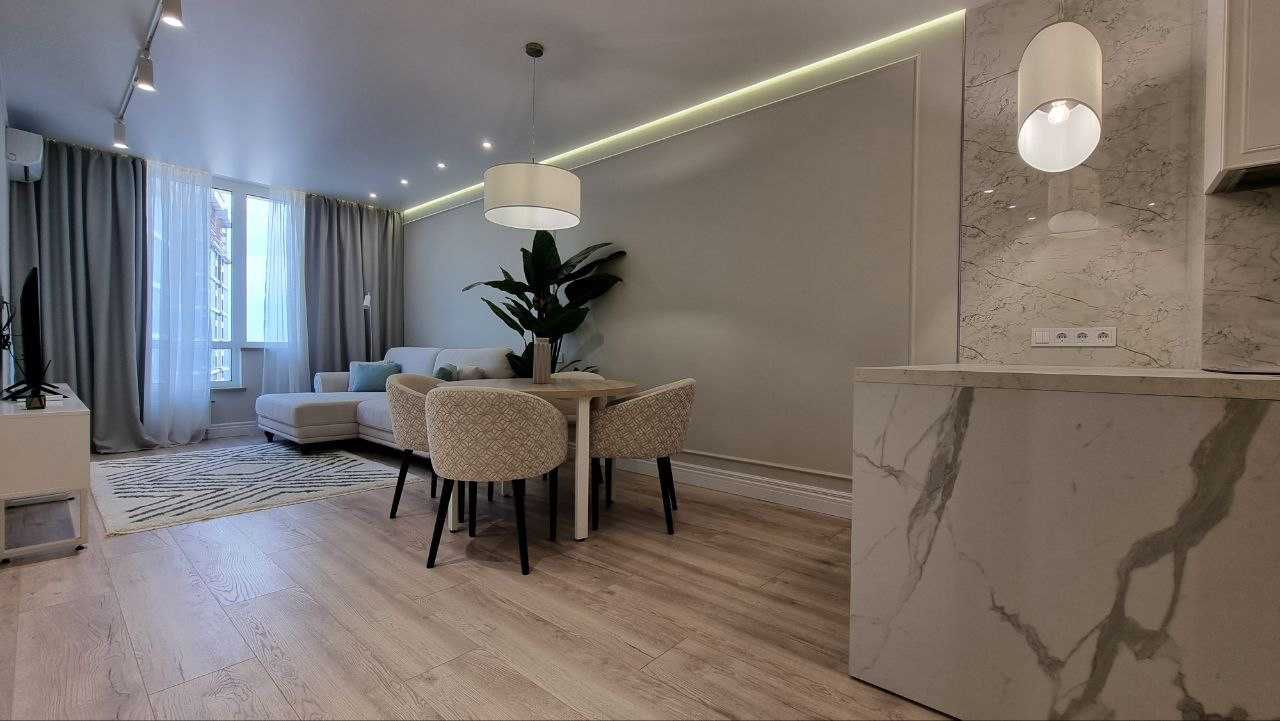 Modern apartment in new residential complex with designer renovation